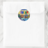 Sticker Rond Couleur du Vermont o par Piliero (Sac)
