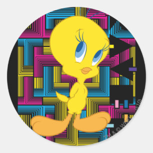 Sticker Rond Couleur électronique TWEETY™