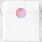 Sticker Rond Couleur Gradient Personnalisé Classic Classic Roun (Sac)