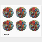 Sticker Rond Couleur II (Feuille)