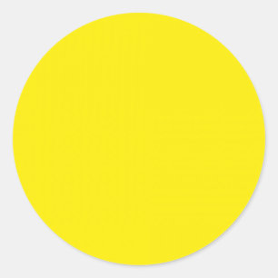 Sticker Rond Couleur jaune primaire