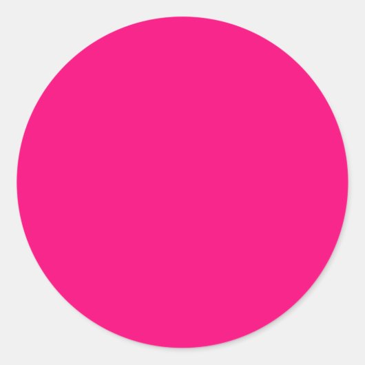 Sticker Rond Couleur Magenta Rouge-violet uniquement Identifica (Devant)