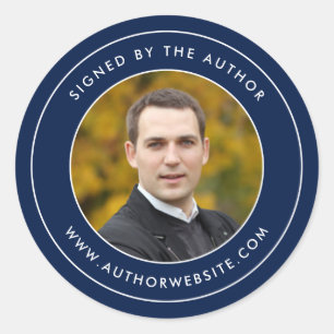 Sticker Rond Couleur Modifiable À La Frontière Signée Par L'Aut