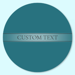 Sticker Rond Couleur modifiable de bande de dégradé simple et é