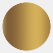 Sticker Rond Couleur or brossé (Devant)
