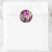 Sticker Rond Couleur partielle des marguerites africaines (Sac)