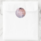 Sticker Rond Couleur Pastel | Amour | Photo (Sac)