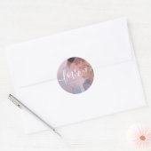 Sticker Rond Couleur Pastel | Amour | Photo (Enveloppe)