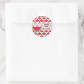 Sticker Rond Couleur pastèque (Sac)