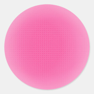 Sticker Rond Couleur rose tendance personnalisée Modèle blanc é