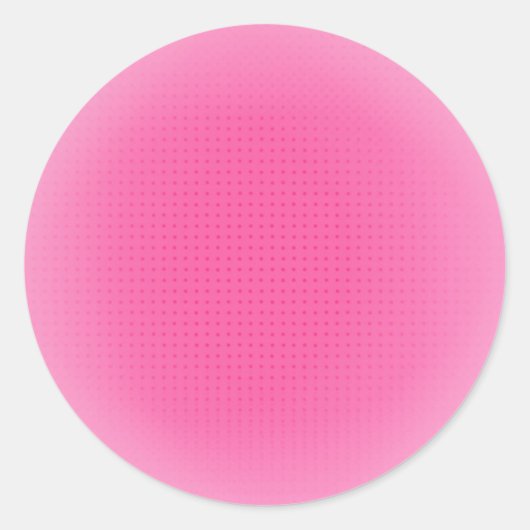 Sticker Rond Couleur rose tendance personnalisée Modèle blanc é (Devant)