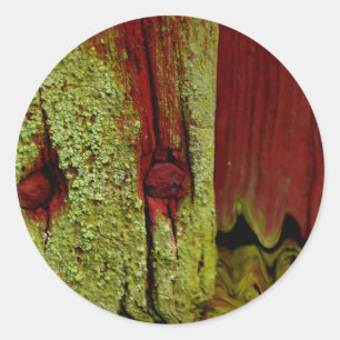 Sticker Rond Couleur rouge typique de Falun suédois, très popul