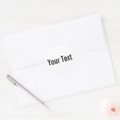 Sticker Rond COULEUR SEULEMENT | blanc + texte (Enveloppe)