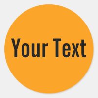 COULEUR SEULEMENT | orange + votre texte