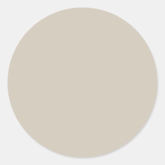 Sticker Rond Couleur solide beige accessible (Devant)