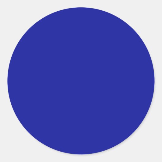 Sticker Rond Couleur solide bleu cadmium (Devant)