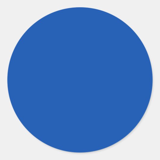 Sticker Rond Couleur solide bleu Cobalt (Devant)