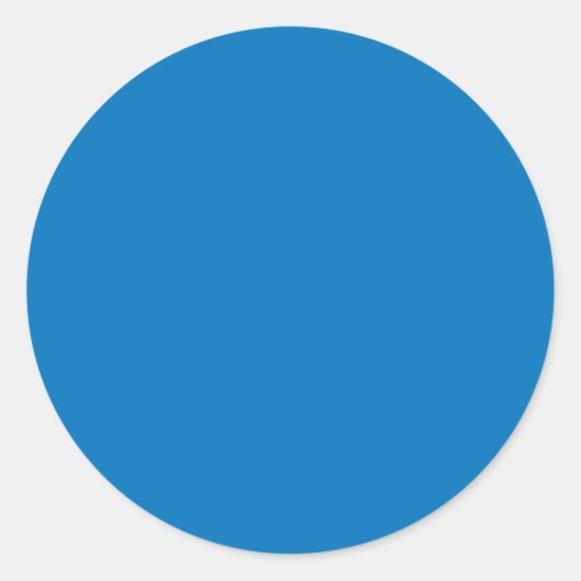 Sticker Rond Couleur solide bleu français (Devant)