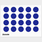Sticker Rond Couleur solide bleu phtalo (Feuille)