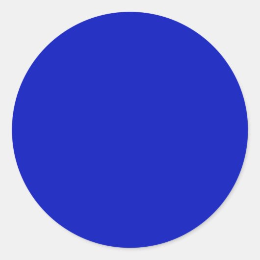 Sticker Rond Couleur solide : Bleu royal (Devant)