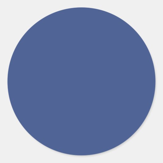 Sticker Rond Couleur solide bleu-violet (Devant)