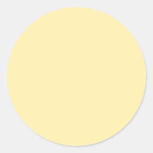 Sticker Rond Couleur solide crème au beurre