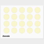Sticker Rond Couleur solide de chiffon citron (Feuille)