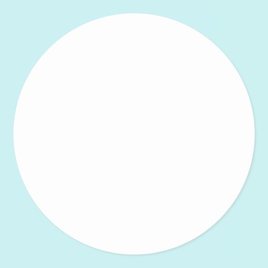 Sticker Rond Couleur solide de Modèle blanc pur