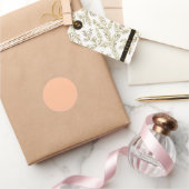 Sticker Rond Couleur solide Fuzz Peach (Cadeaux)