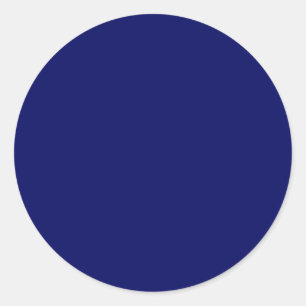 Sticker Rond Couleur solide marine foncée
