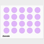 Sticker Rond Couleur solide Mauve (Feuille)
