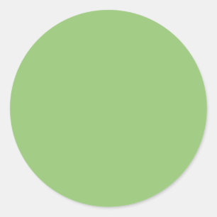 Sticker Rond Couleur solide Pistachio
