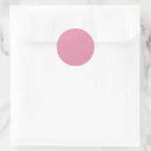 Sticker Rond Couleur solide rose charmant (Sac)