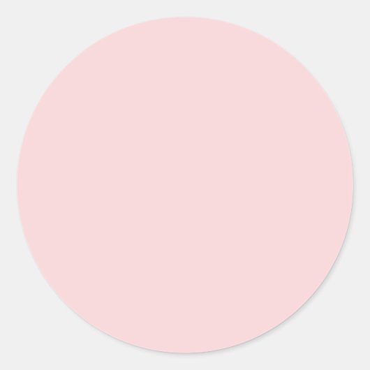 Sticker Rond Couleur solide rose pâle (Devant)