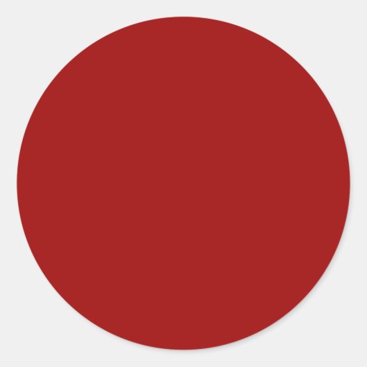 Sticker Rond Couleur solide rouge Crimson (Devant)