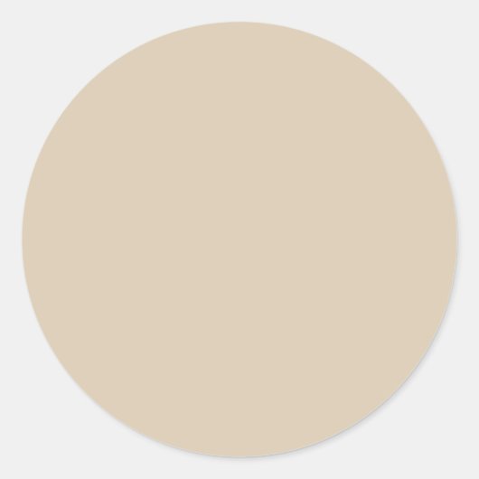 Sticker Rond Couleur solide Tan Plus Douce (Devant)