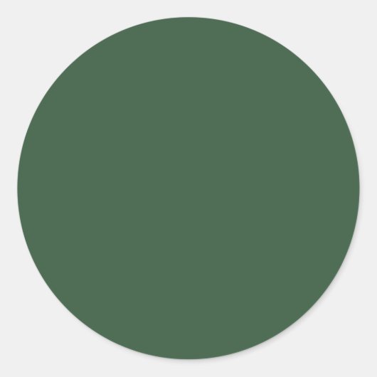 Sticker Rond Couleur solide vert émeraude foncé (Devant)