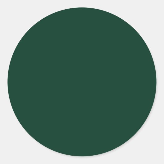 Sticker Rond Couleur solide vert foncé (Devant)