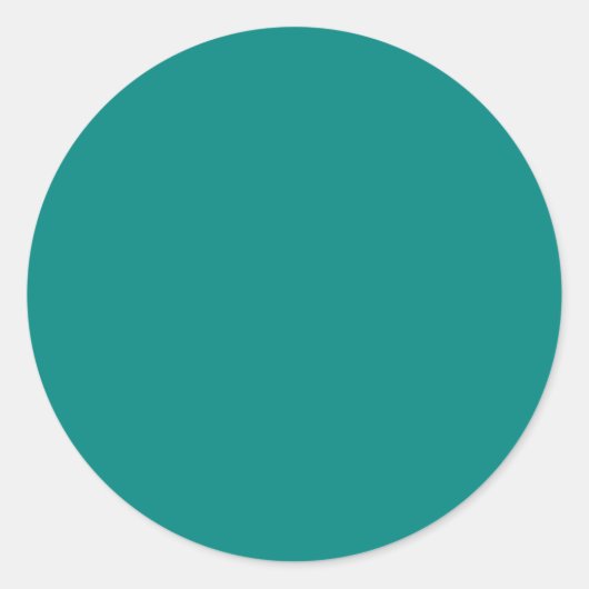 Sticker Rond Couleur turquoise verte solide (Devant)