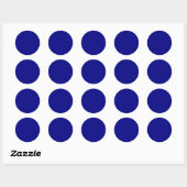 Sticker Rond Couleur uni bleu marine (Feuille)