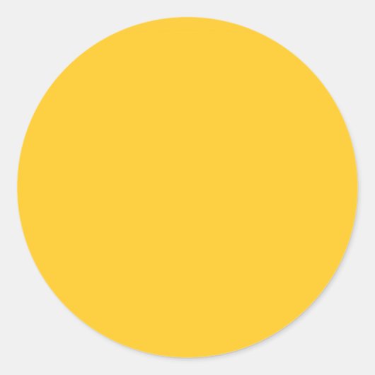 Sticker Rond Couleur uni jaune soleil (Devant)