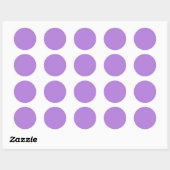 Sticker Rond Couleur Uni Lavande (Feuille)