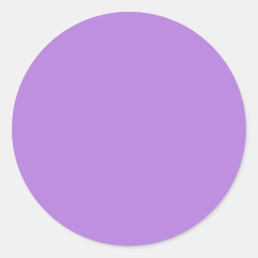 Sticker Rond Couleur Uni Lavande (Devant)