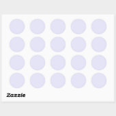 Sticker Rond Couleur Uni Lavande Clair (Feuille)