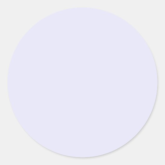 Sticker Rond Couleur Uni Lavande Clair (Devant)