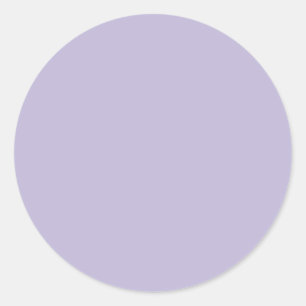 Sticker Rond Couleur unie lilas poussiéreux uni