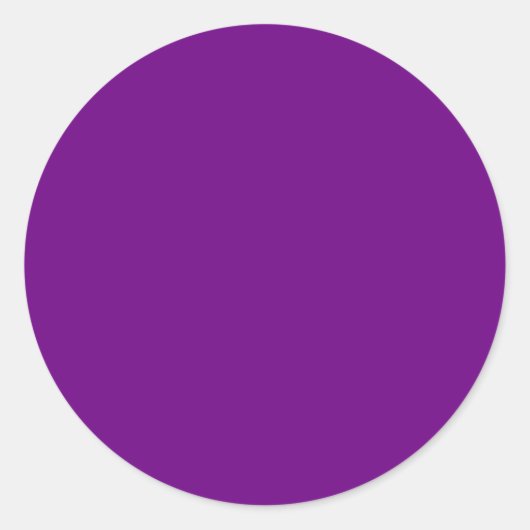 Sticker Rond Couleur unie violet (Devant)
