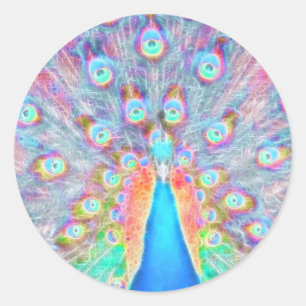 Sticker Rond Couleur vive *Peacock* Esprit Design