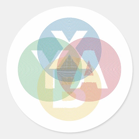 Sticker Rond Couleur XABY (Devant)