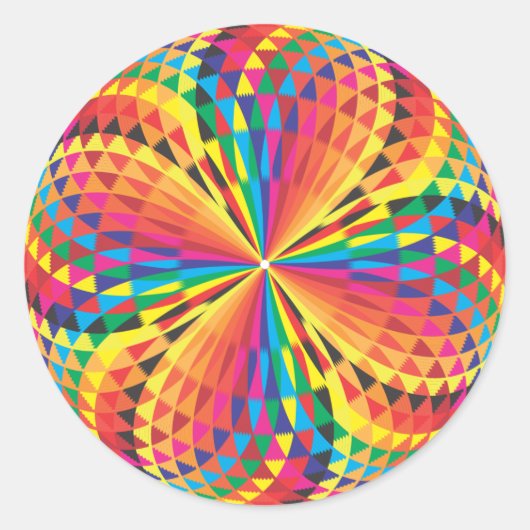 Sticker Rond Couleurs arabes (Devant)